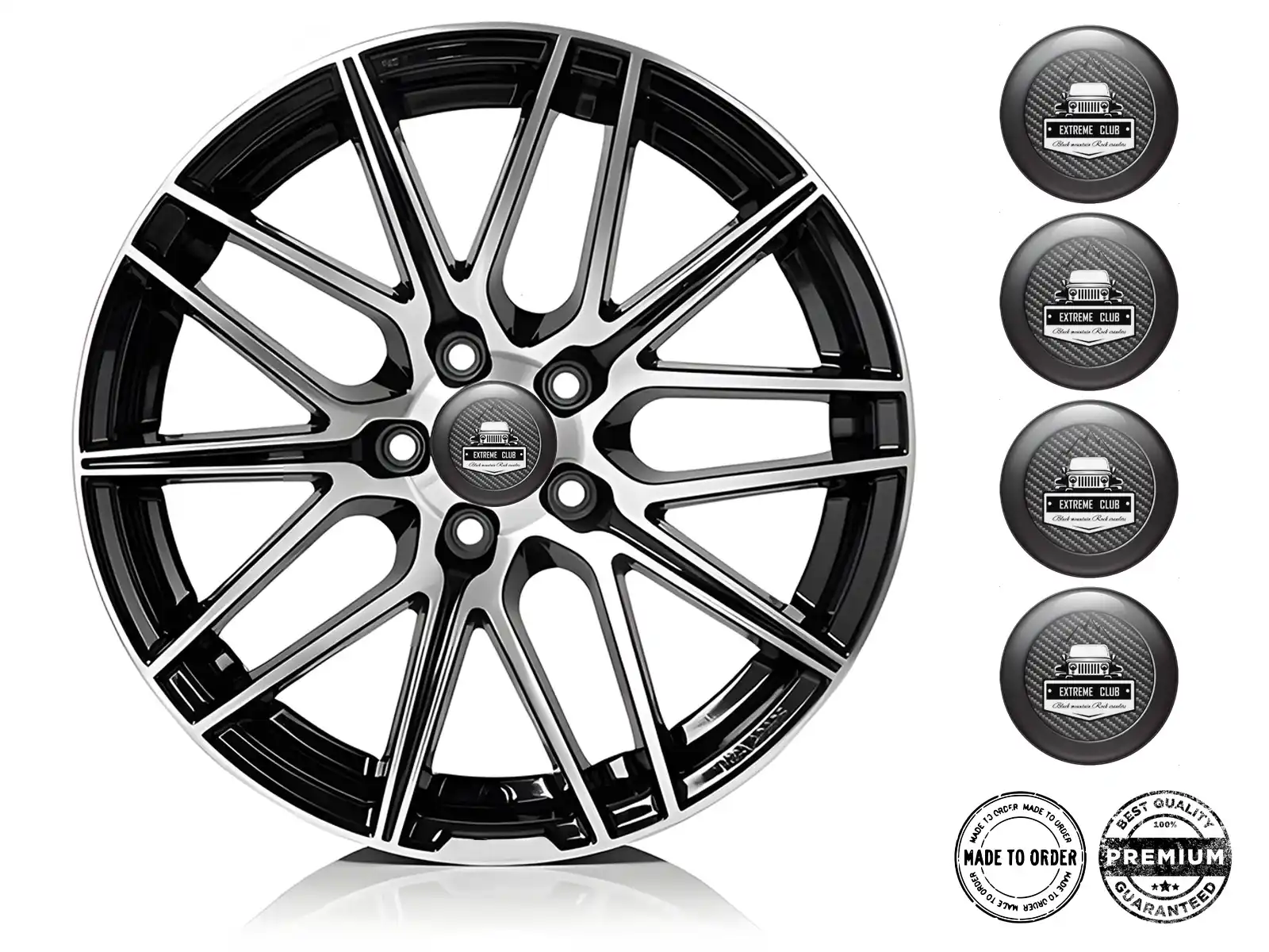 Hash Tags On Rims Wheel badges Tunning Edition Premium Rim Stickers