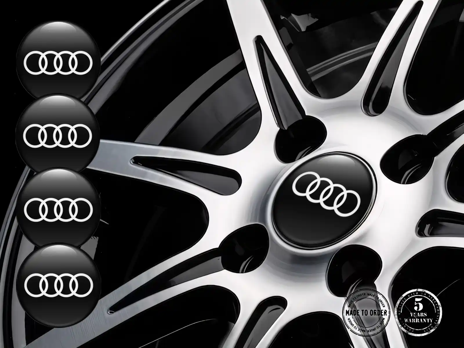 Audi Rim Decals Edition Custom Silicone Stickers