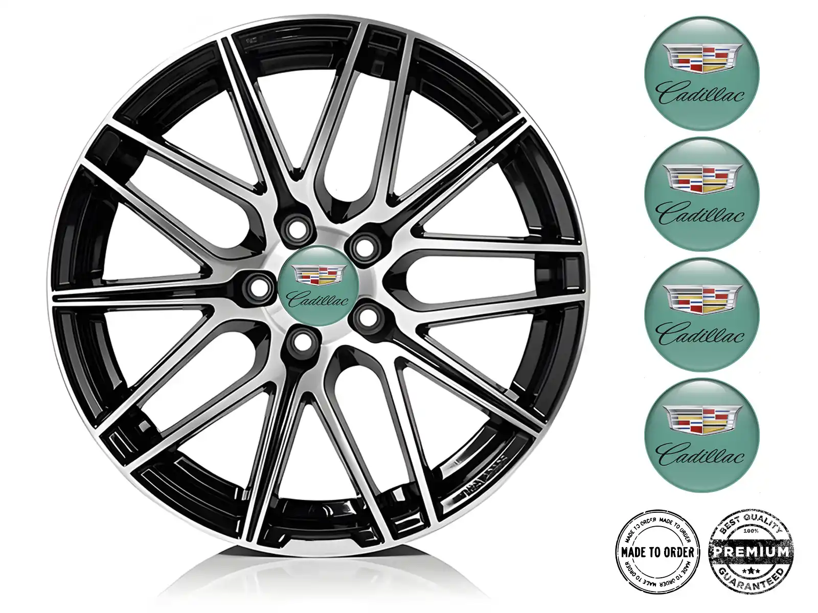 Cadillac Wheel Decals Edition Racing Silicone Stickers