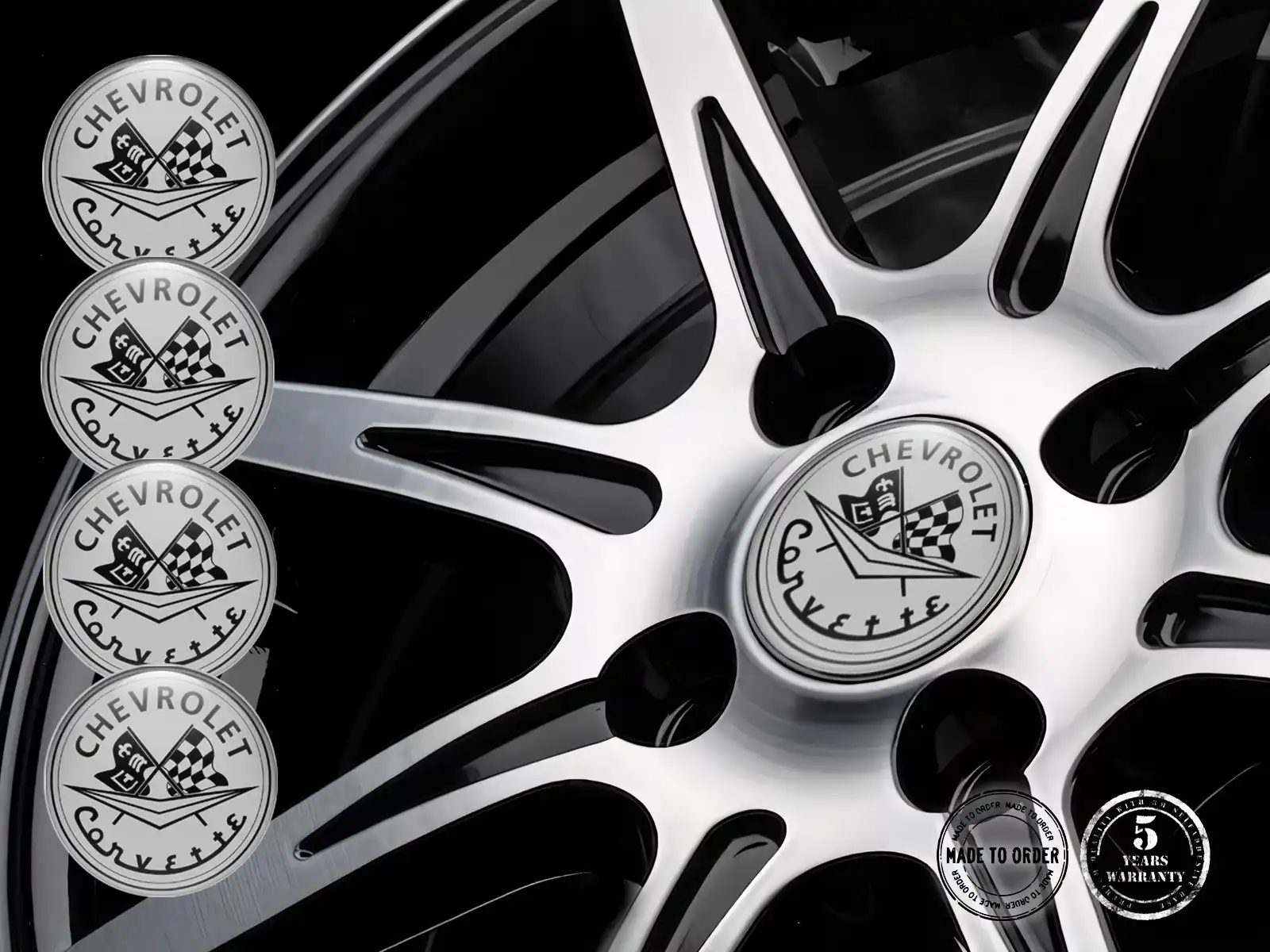 Chevrolet Custom Domed Decals Premium Car Labels