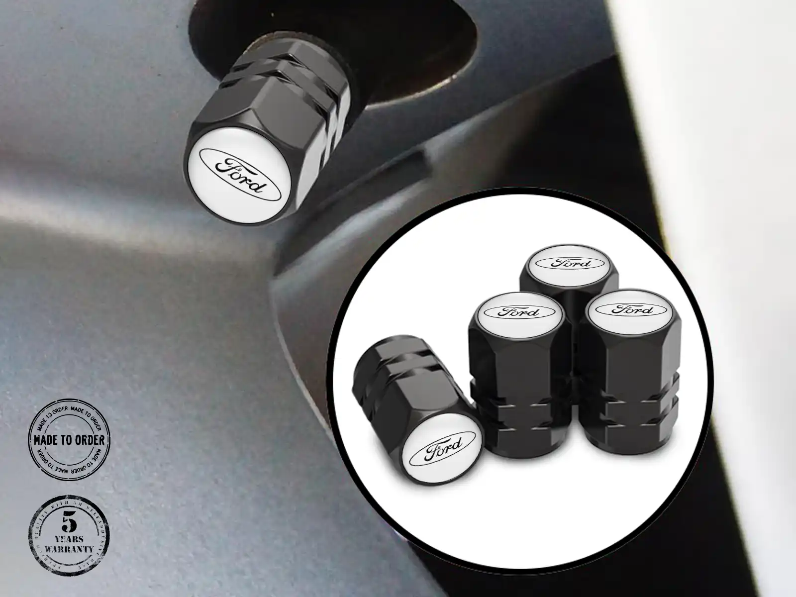 Ford Tire Valve Stem Caps for Bicycle Modern Build