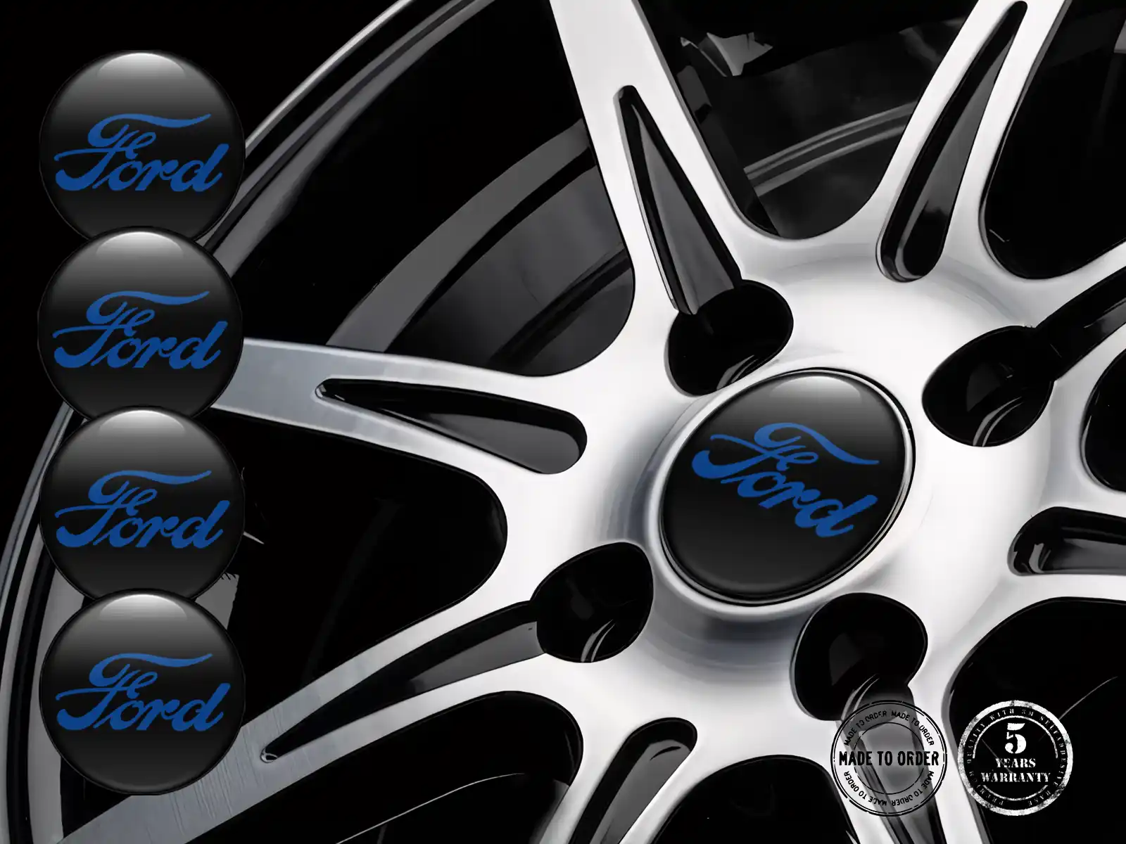 Ford Epoxy Dome Stickers Edition High-Quality Car Labels