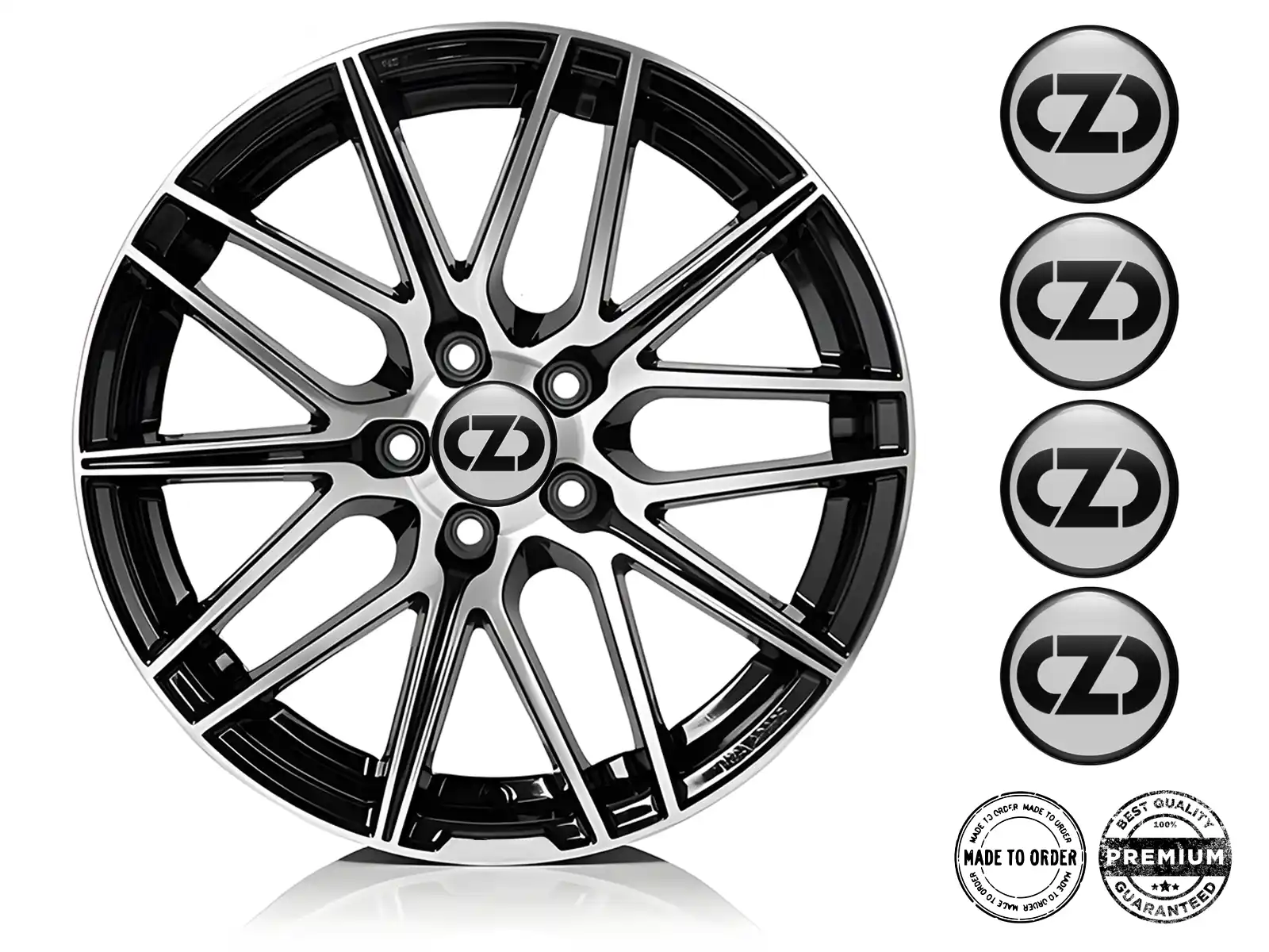Oz Racing Rim Logo OZ Resin Domed Stickers Racing Rim Logos