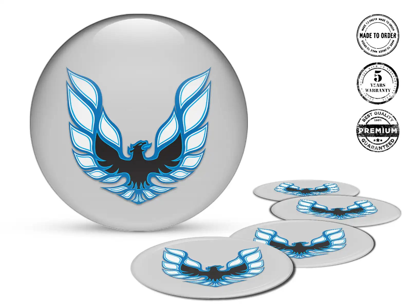Pontiac Decal Rims Style Luxury Wheel Badges