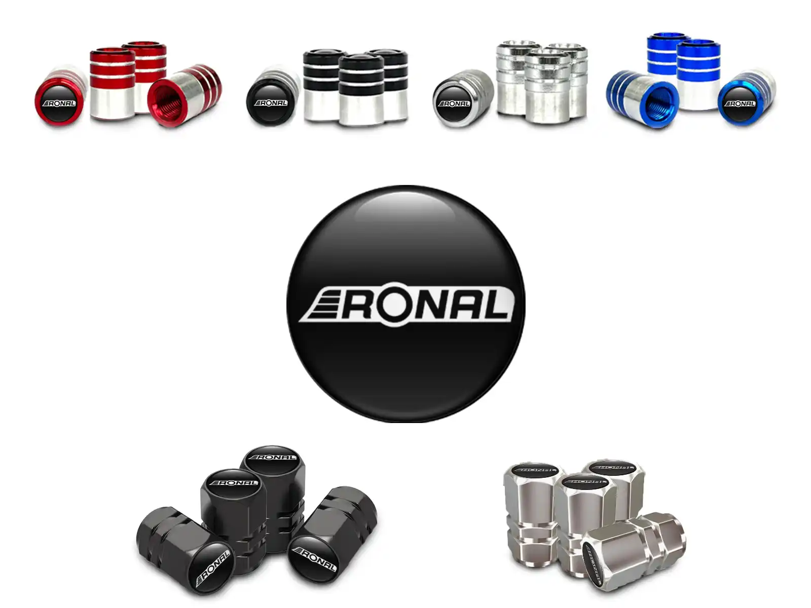 Ronal Caps Tige Valve Voiture Style Moderne