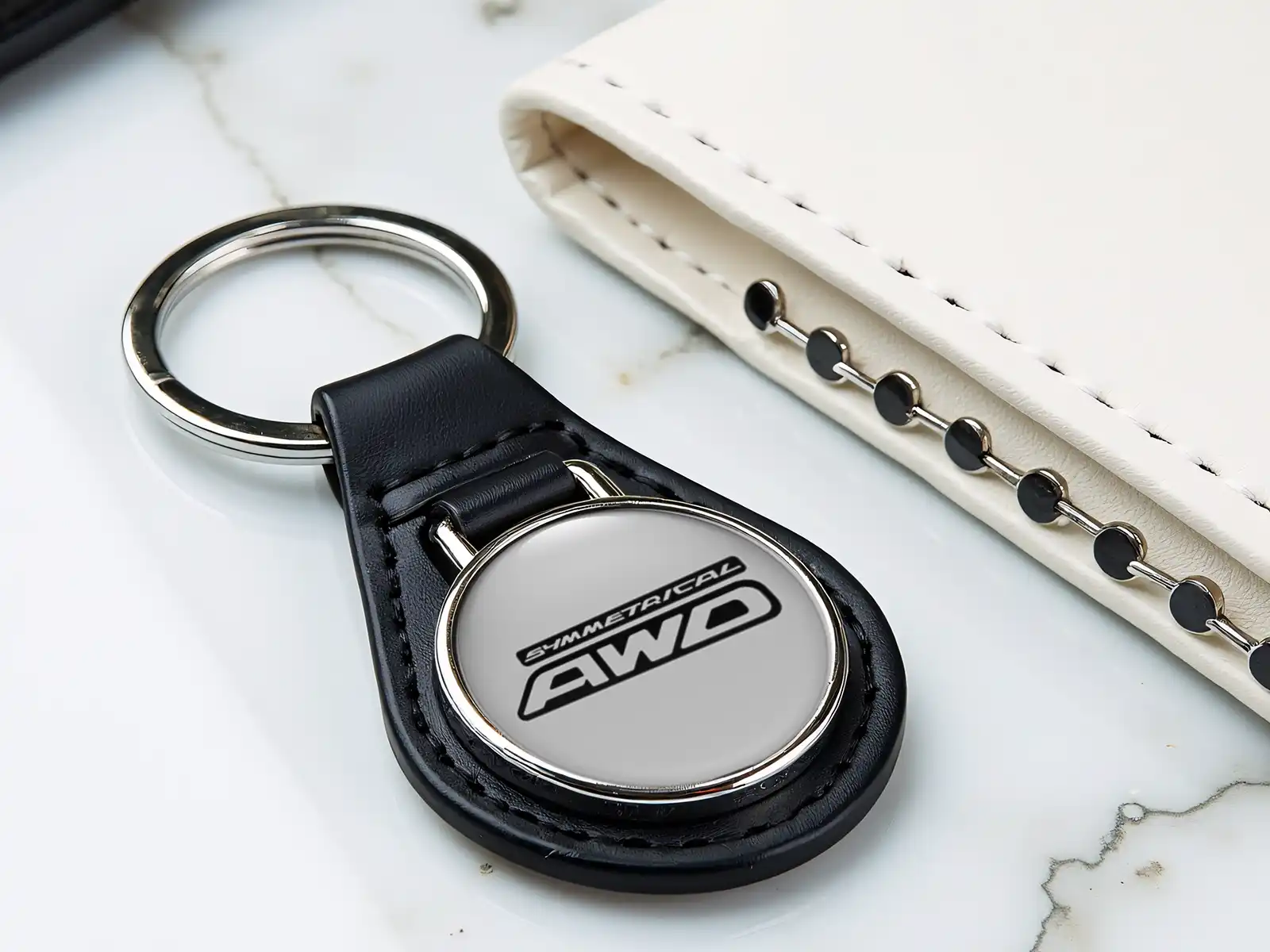 Subaru Rally Key Ring Subaru Key Rings for Men Sturdy Leather Force Look