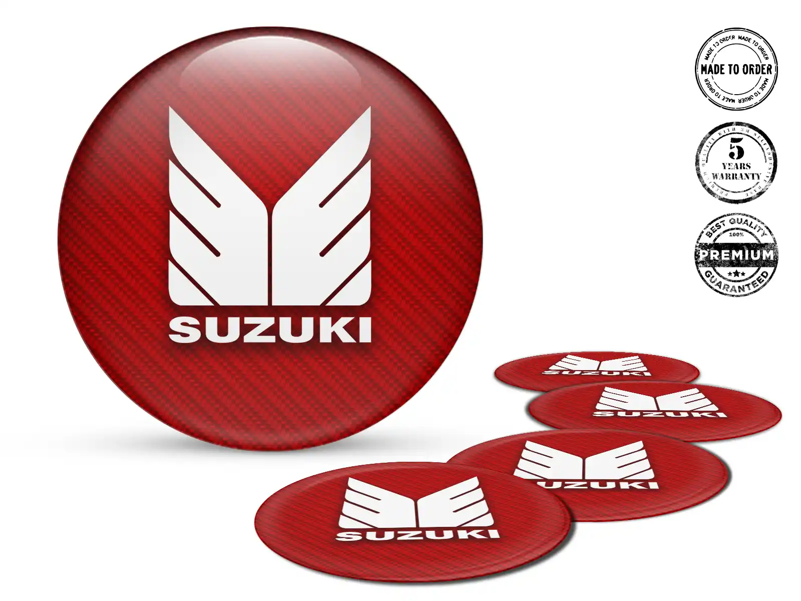 Suzuki Sticker Silicone Style Custom Wheel Emblems