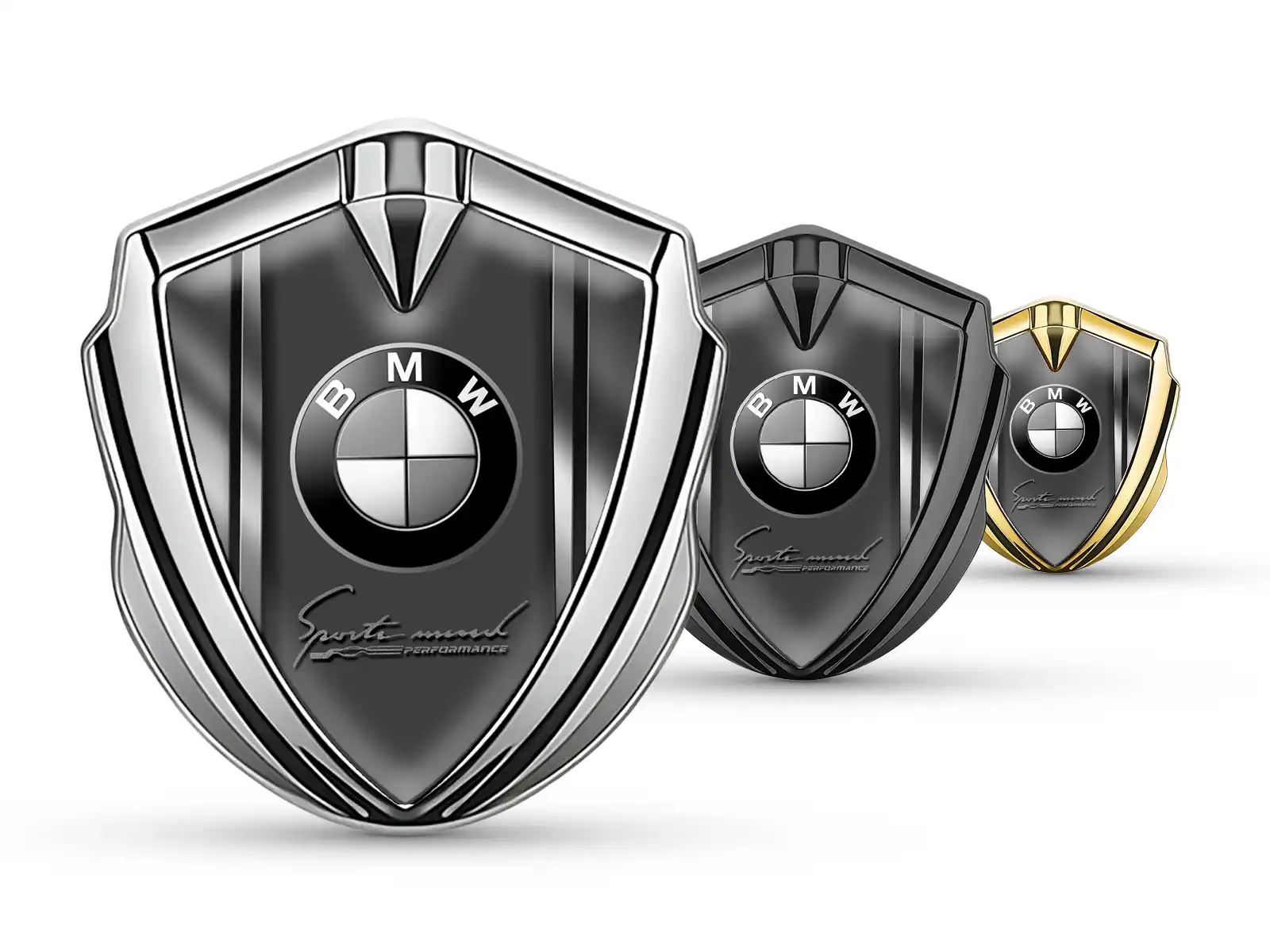 BMW Badge Self Adhesive Racing Look High-Quality