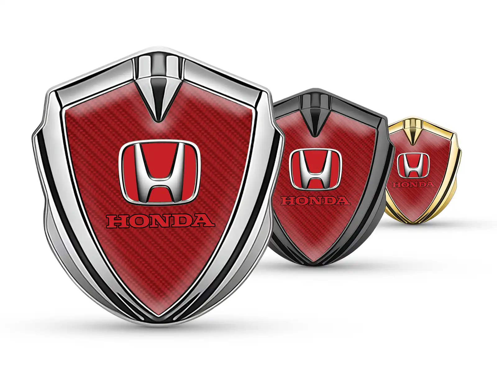 Honda Custom Fender Badge Racing Look Glossy Emblem