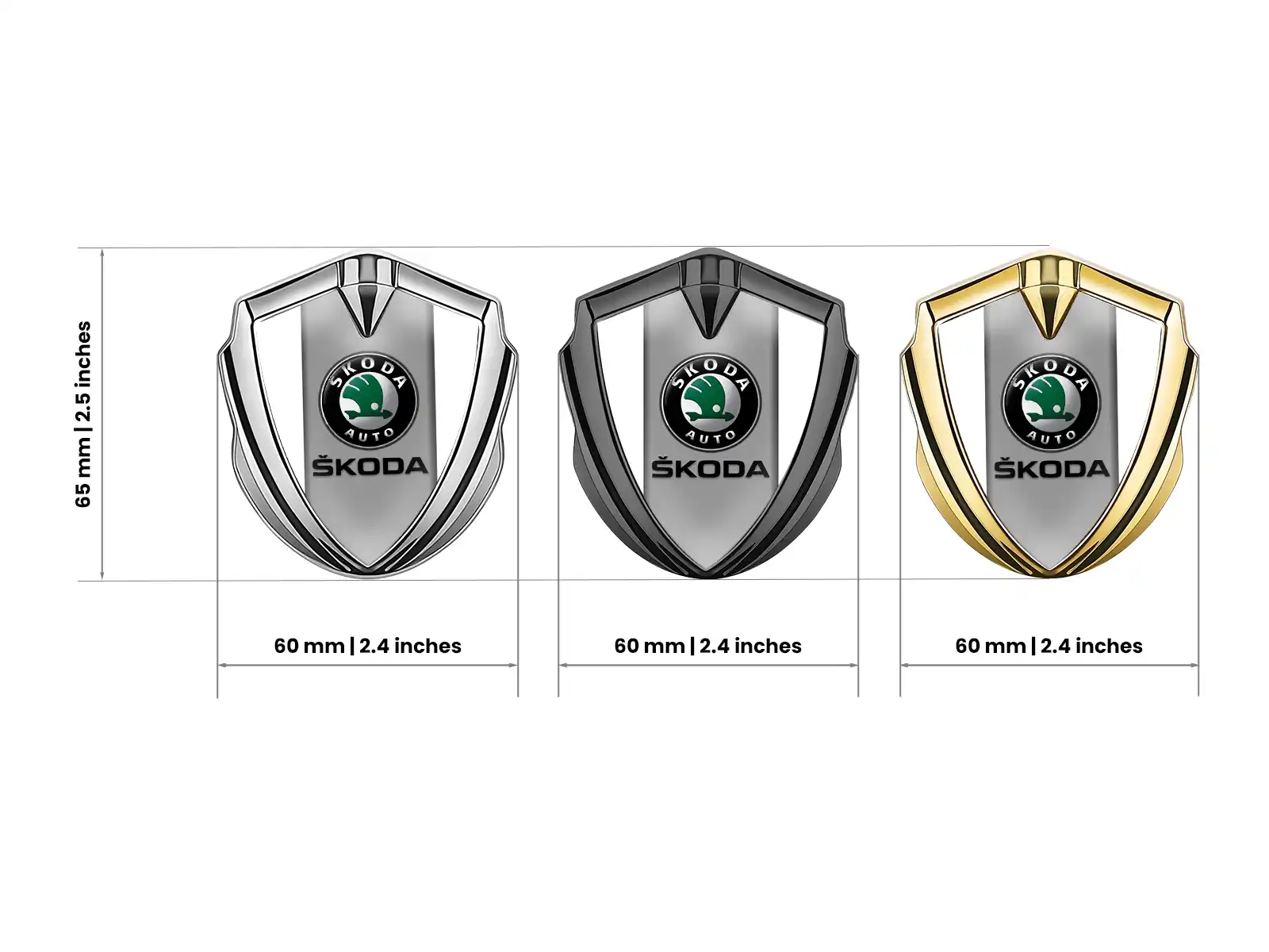 Skoda Emblema Metal Insignia Actual Acabado Excelso Tacto