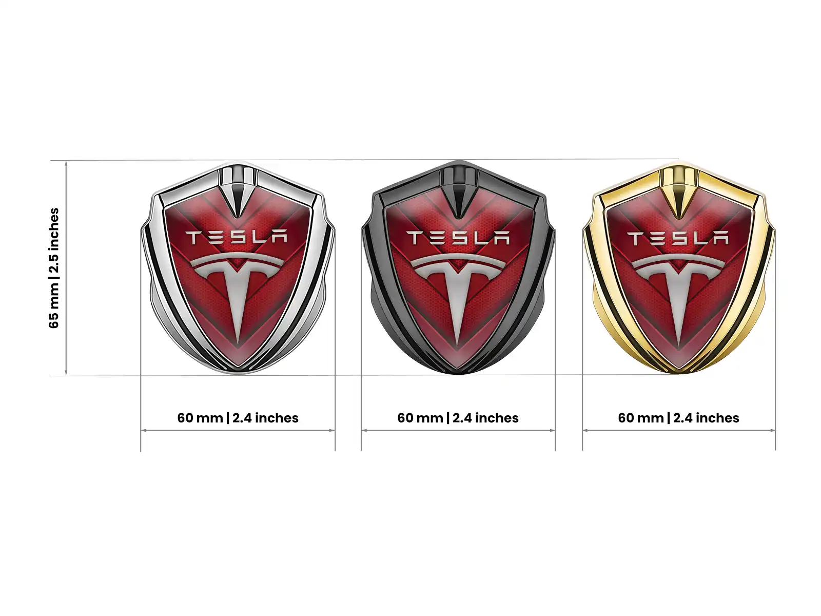 Tesla Emblème Aile Insigne Max Force Haute Qualité