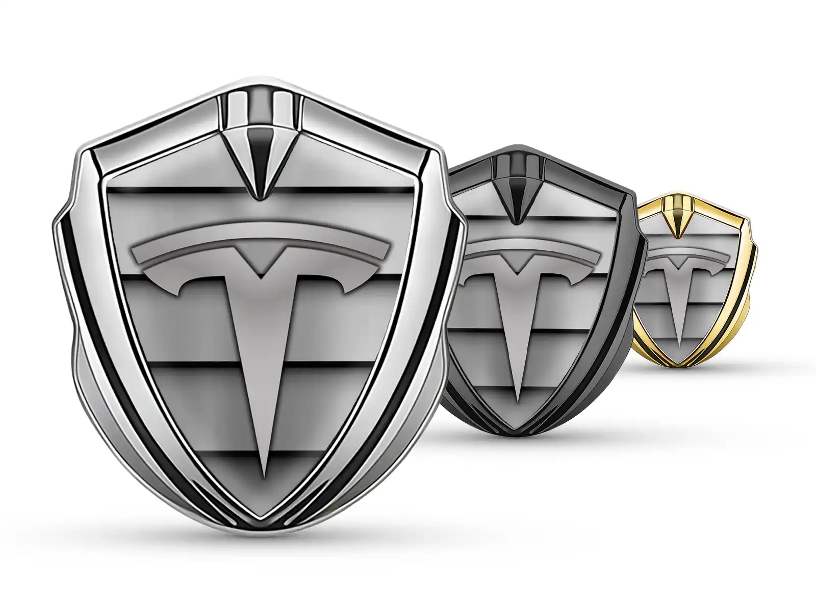 Tesla Badge Self Adhesive Durable Standard Size