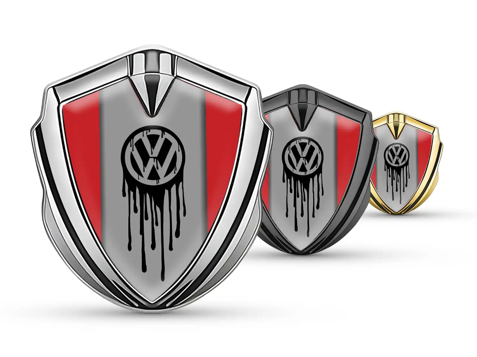 Pro Emblems VW Domed Emblem Badge Pro Style Stainless Steel