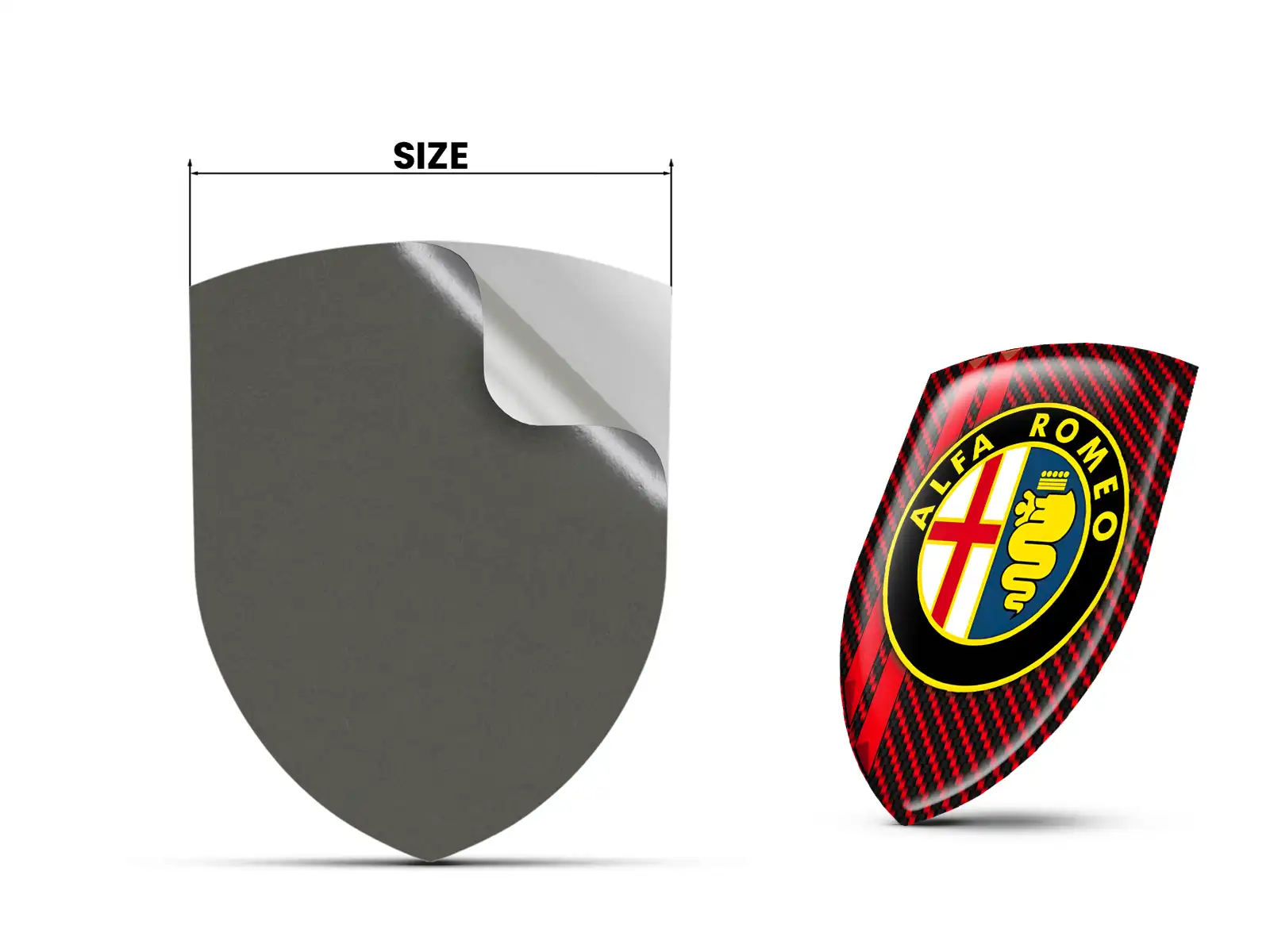 Alfa Romeo Sticker Silicone High Quality Professional Customizable