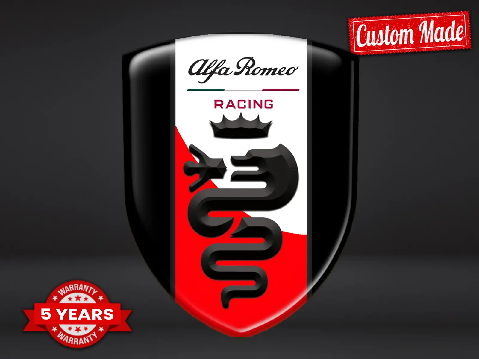 Alfa Romeo Personalised Car Stickers Premium Universal Design