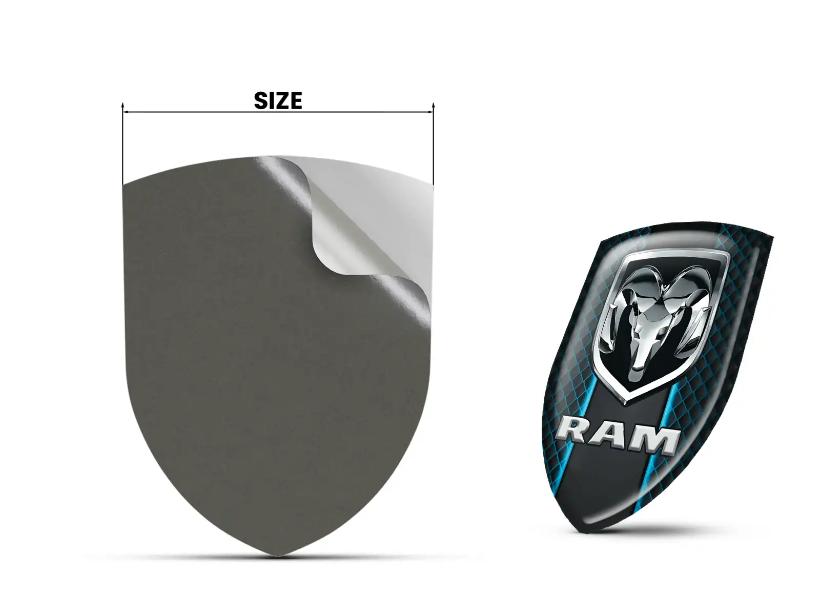 Dodge Sticker dome Premium Edition Custom Car Badges