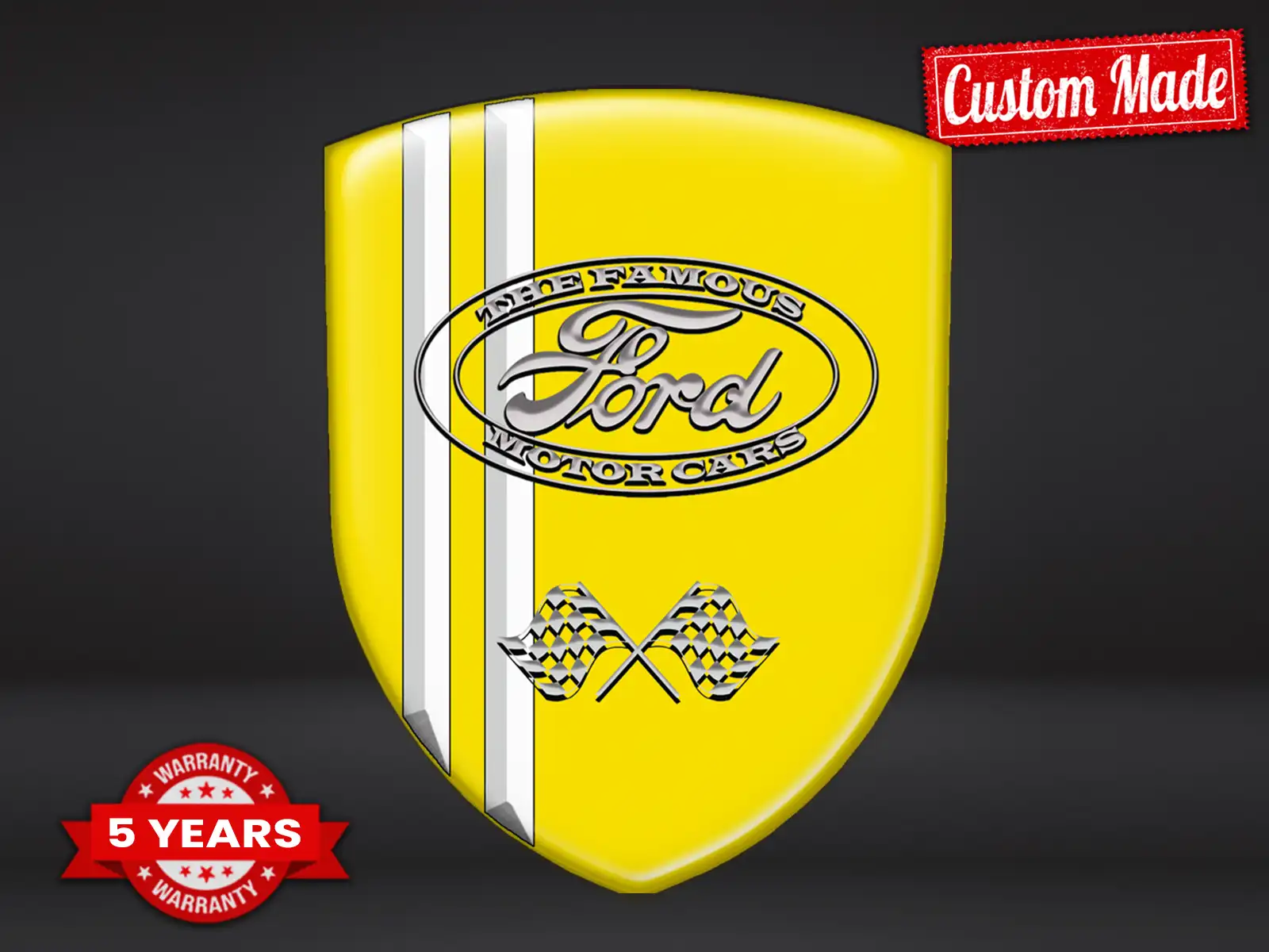 Ford Sticker on Self Adhesive Custom Look Superior Cars