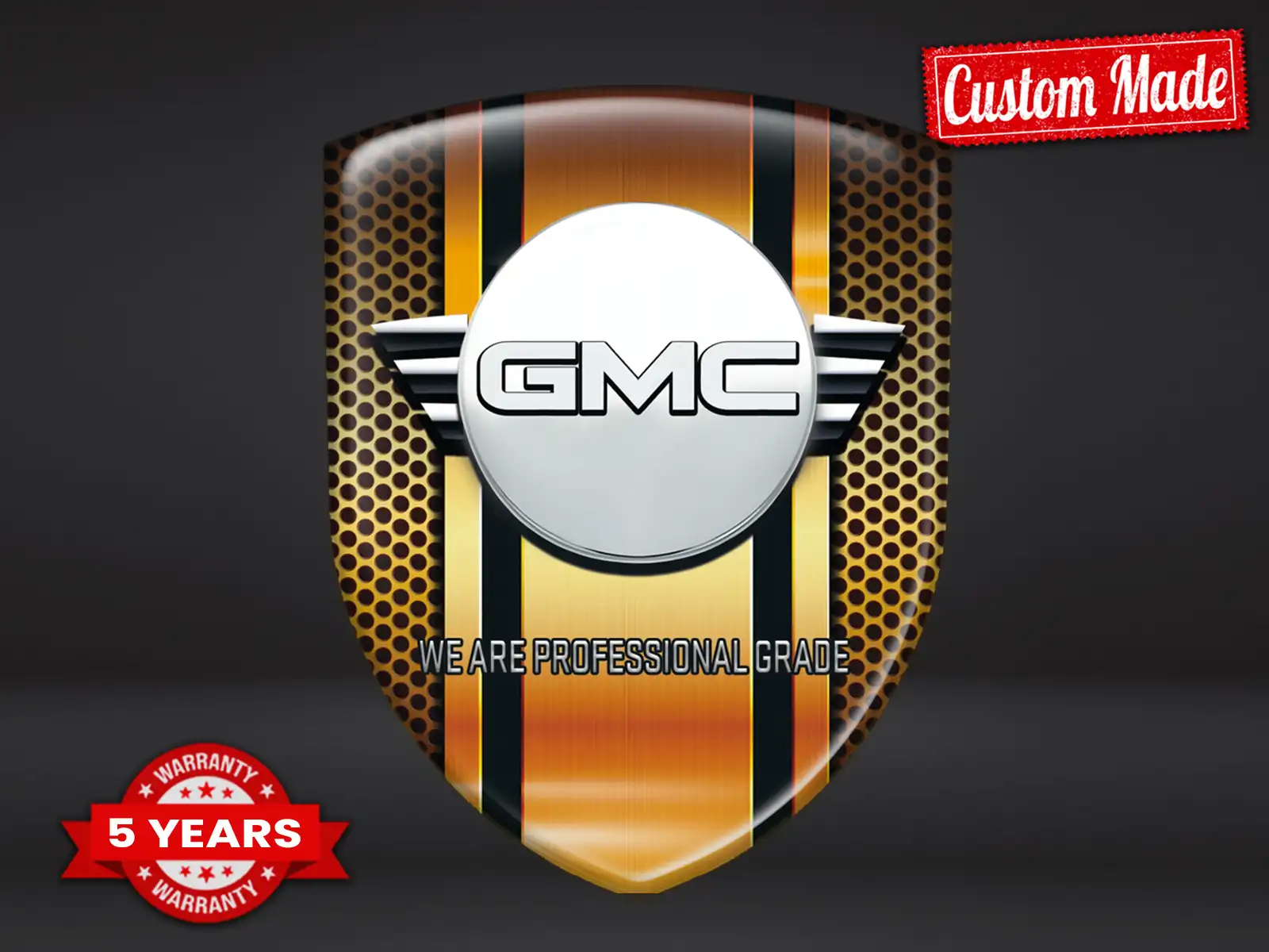 Gmc Back Sticker Paper GMC Car Vinyls Lasting Max Sports Stylish Edition Pro