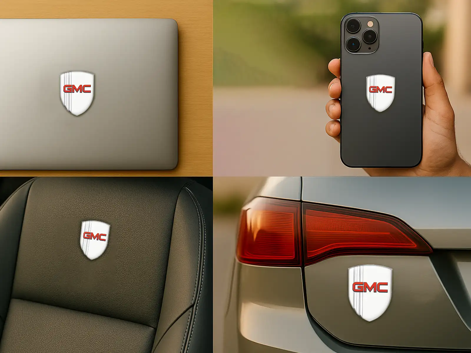 Pro Emblems GMC Domed Emblem Max Lasting Stylish Pro Performance
