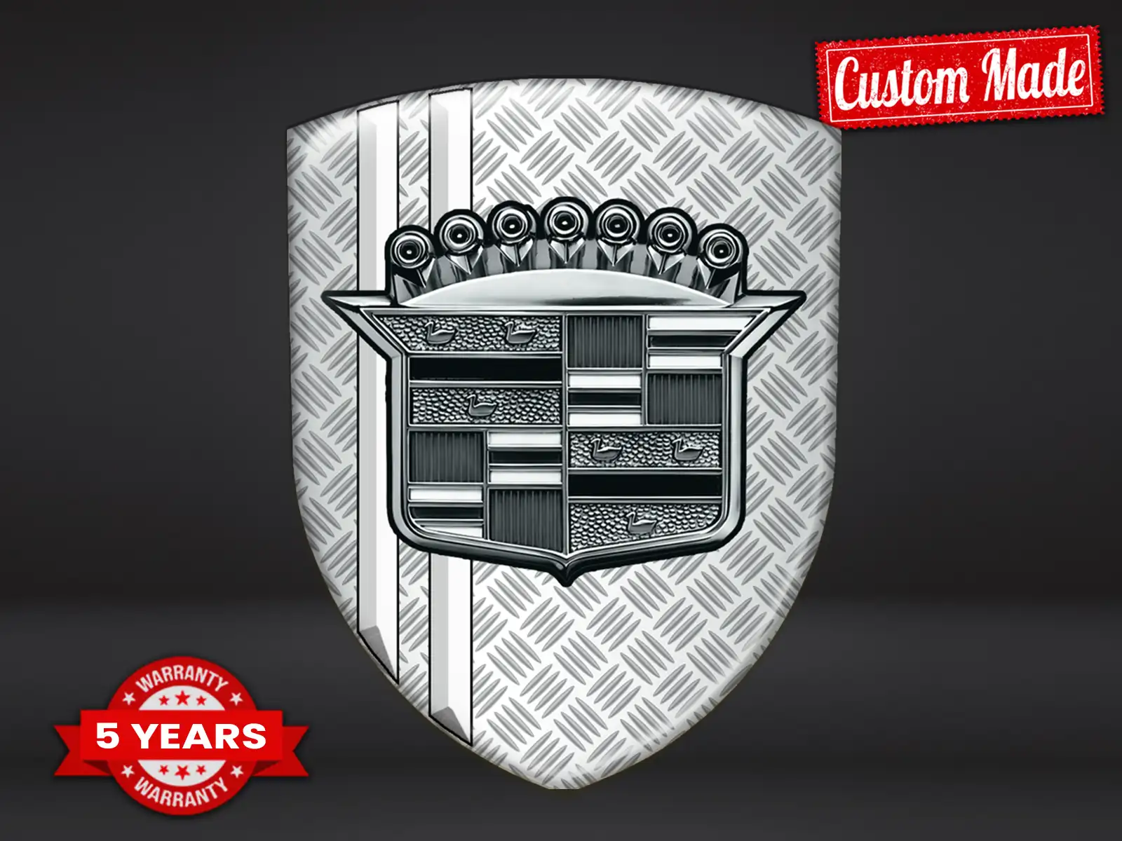 Cadillac Domed Emblem Style Tuning Limited Racing Logo ST