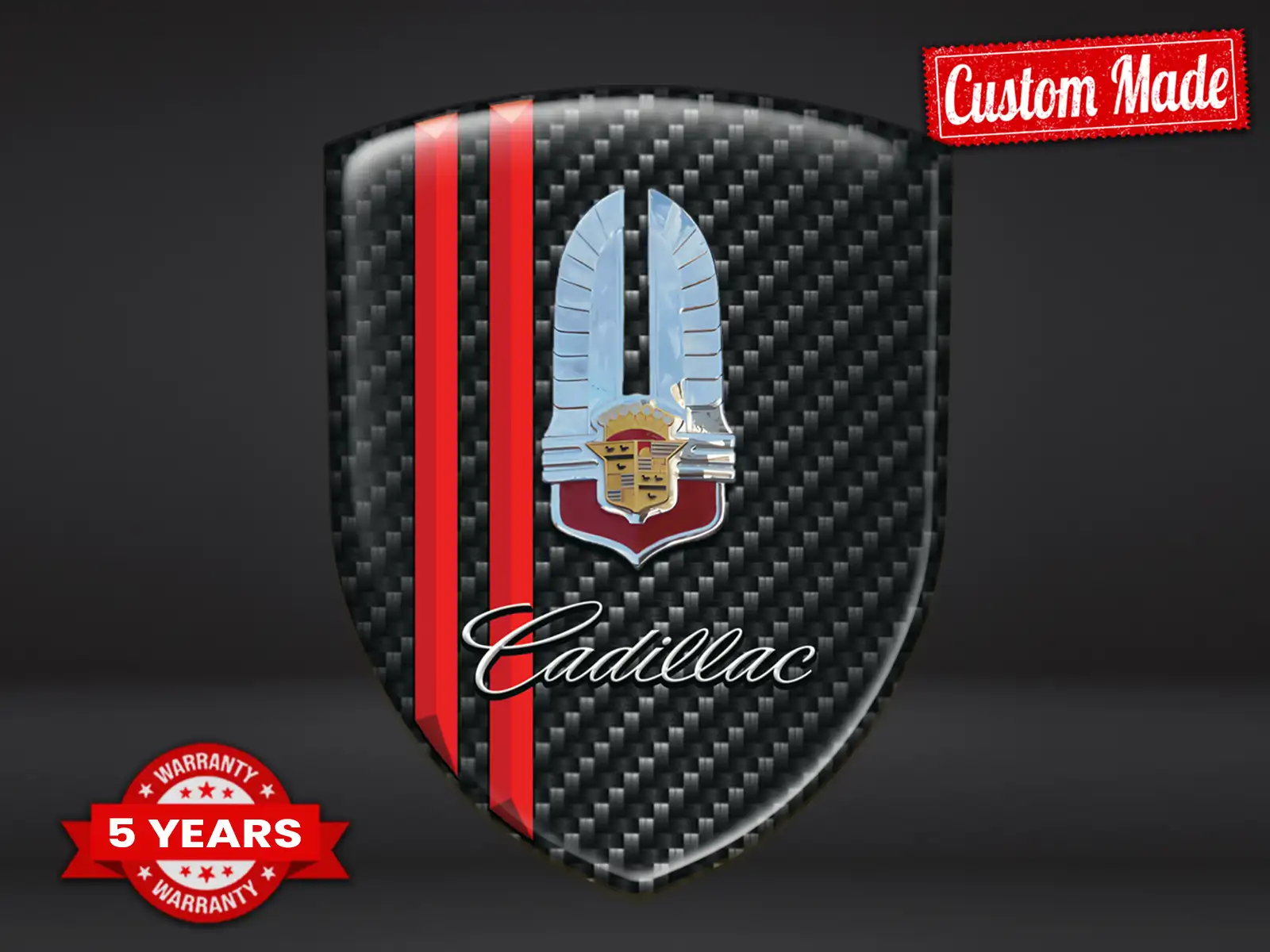 Cadillac Sticker Dome Edition Stylish Max Durable Modern ST