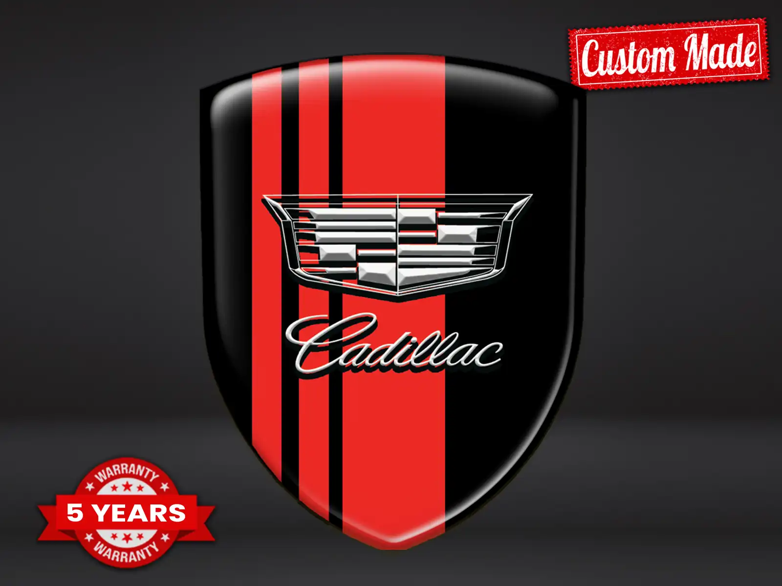 Cadillac Domed Badge Logo Racing Tuning Sport Edition