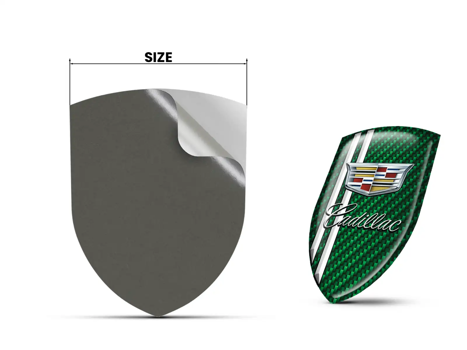 Gel Lettering Graphics Cadillac Silicone 3D Gel Decals Drift Style Sleek Labels