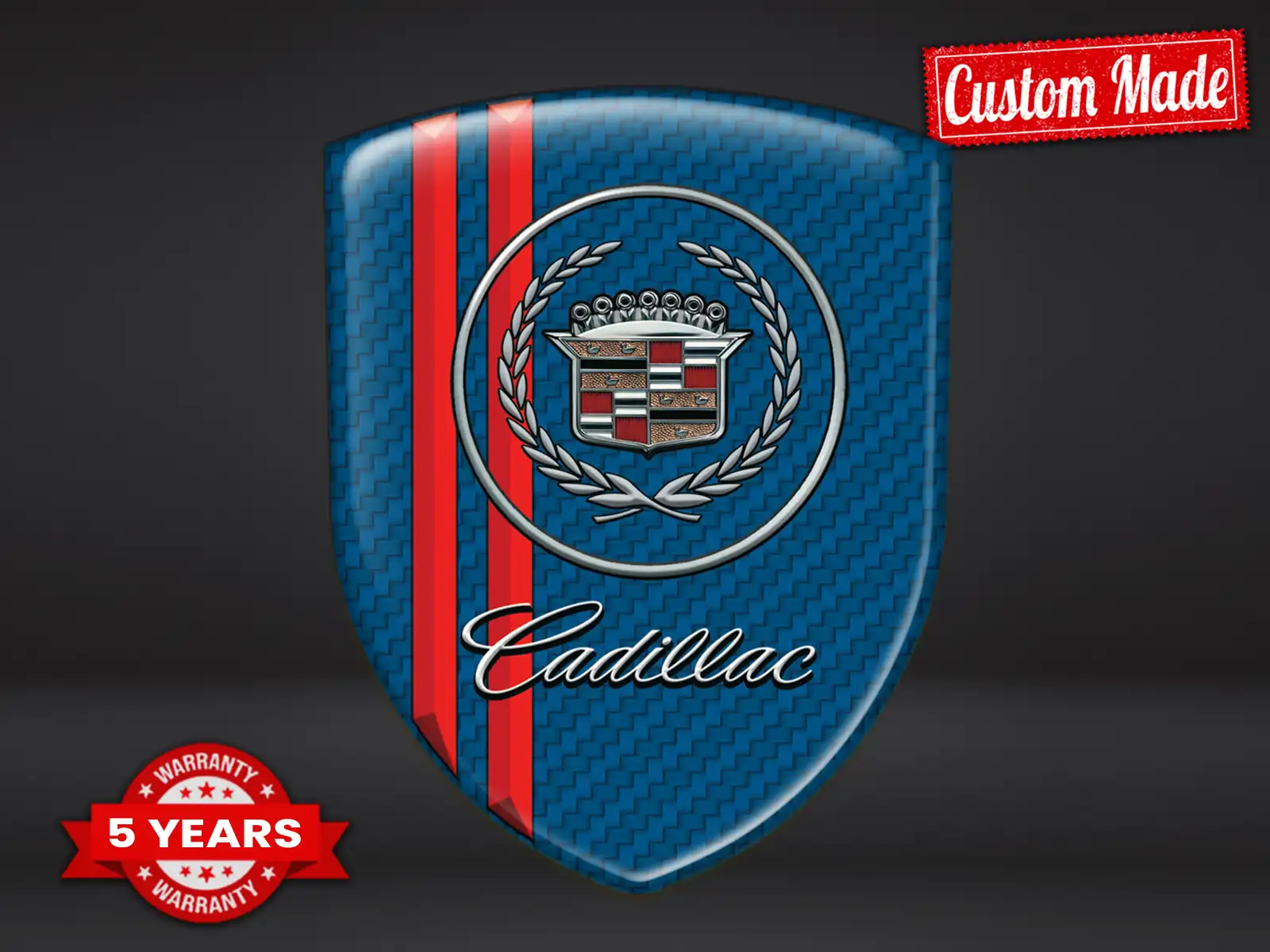 Cadillac Domed Emblem Logo Tuning Racing Limited Style