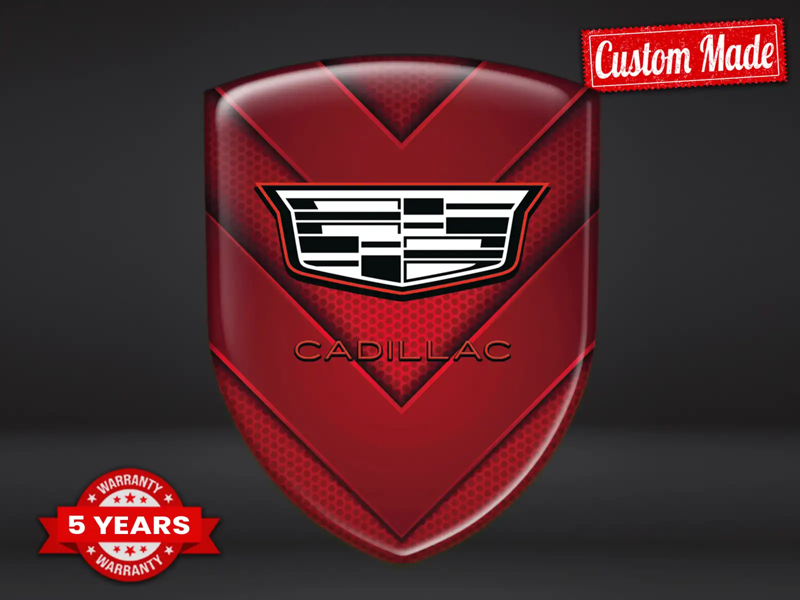 Cadillac Car Self Adhesive decal Exclusive Look Sleek Dome Labels